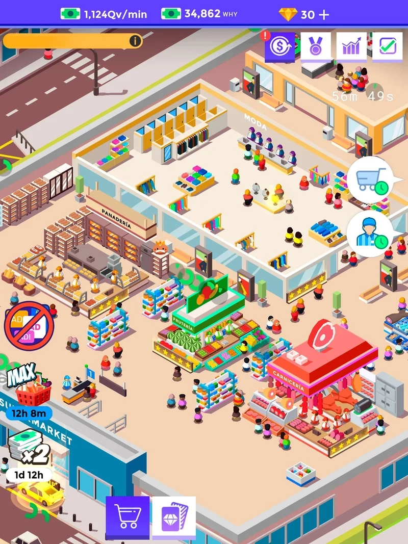 Trải nghiệm trò chơi thú vị qua gamehopping idle supermarket tycoon