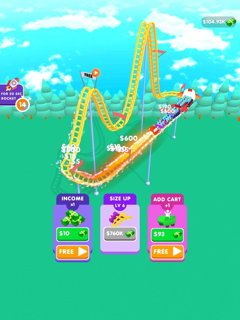 Khám phá idle theme park game hấp dẫn mọi người