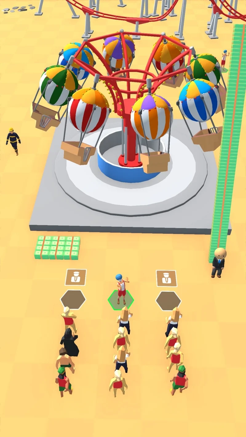 Cài đặt dễ dàng idle theme park tycoon download