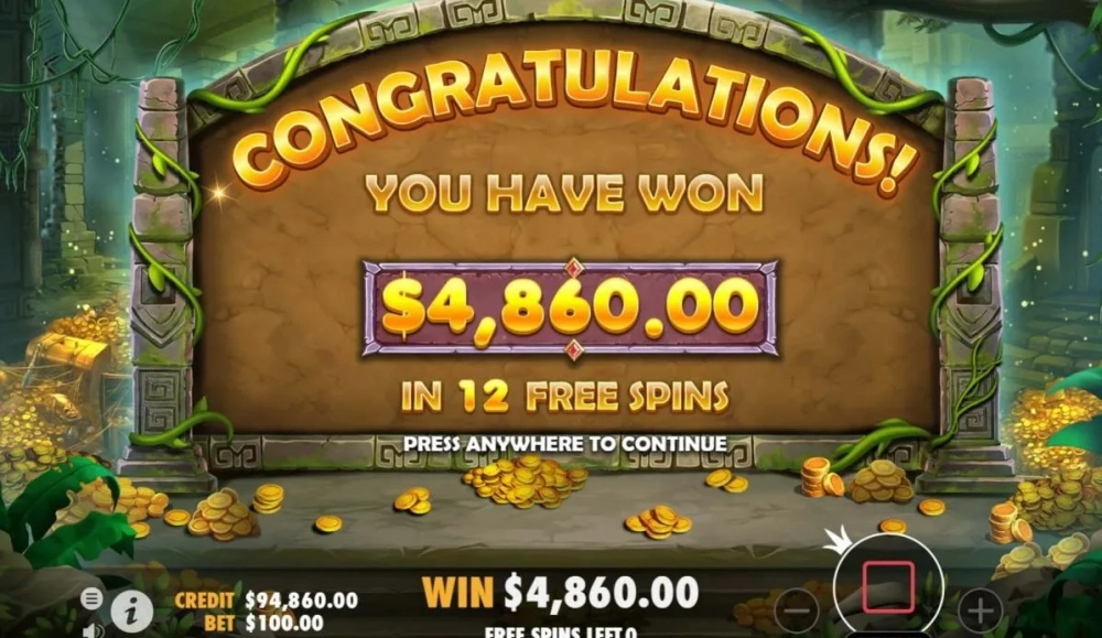 Hiệu ứng nổ hũ khổng lồ John Hunter slot big win đầy ấn tượng
