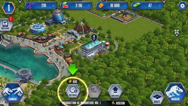 Luật chơi Jurassic World: The Game cốt lõi: Xây dựng và chinh phục