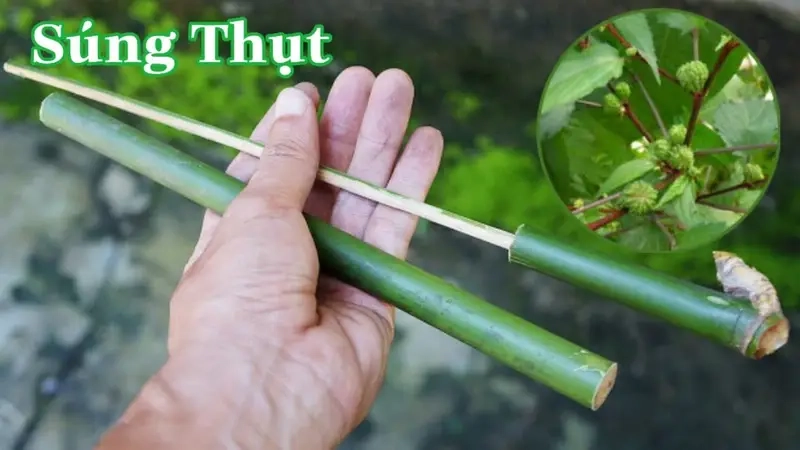 Làm súng thụt cho trẻ em với nguyên liệu đơn giản dễ thực hiện