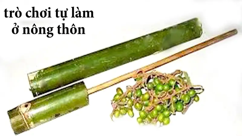 Thử làm súng thụt truyền thống mang phong cách dân gian