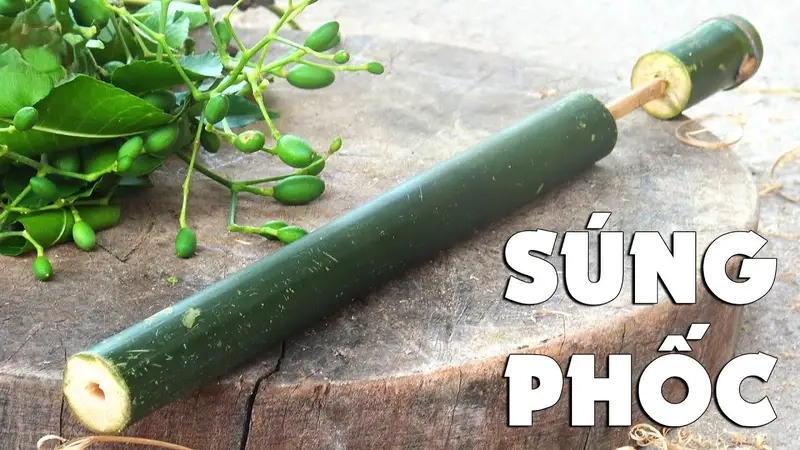 Sáng tạo làm súng thụt tuổi thơ gợi nhớ kỷ niệm đẹp