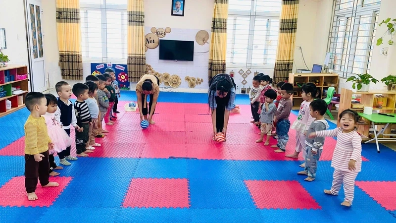 Chuẩn bị trước khi chơi trò chơi lăn bóng