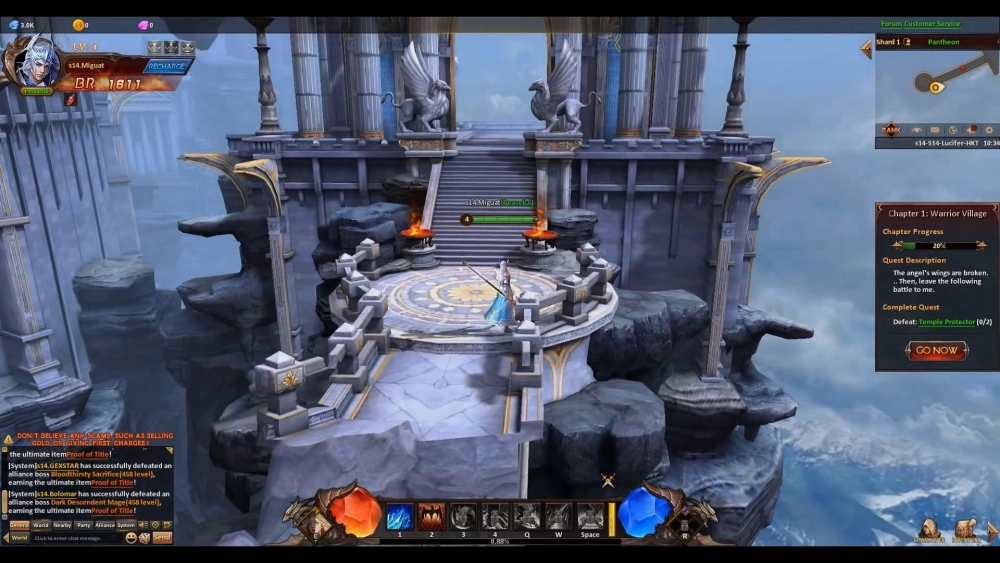 League of Angels – Heaven’s Fury concept art mô phỏng những ngày đầu thiết kế thế giới thần thoại.