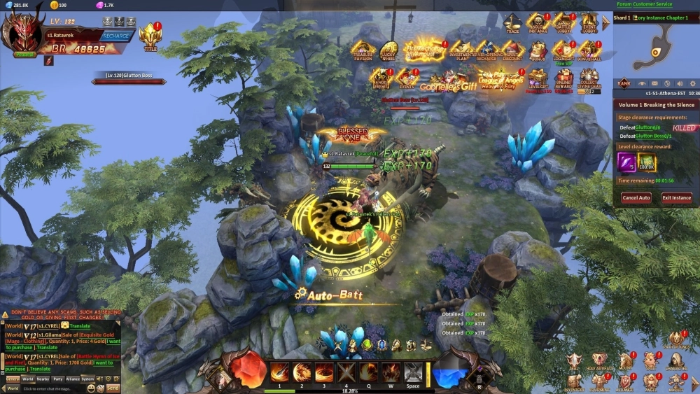 Hình ảnh bang hội League of Angels cùng nhau sát cánh trong trận chiến bảo vệ thành trì đầy kịch tính