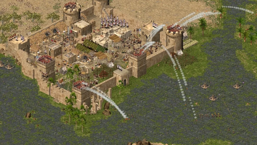 Chiến thuật xây thành stronghold crusader bất bại trước AI