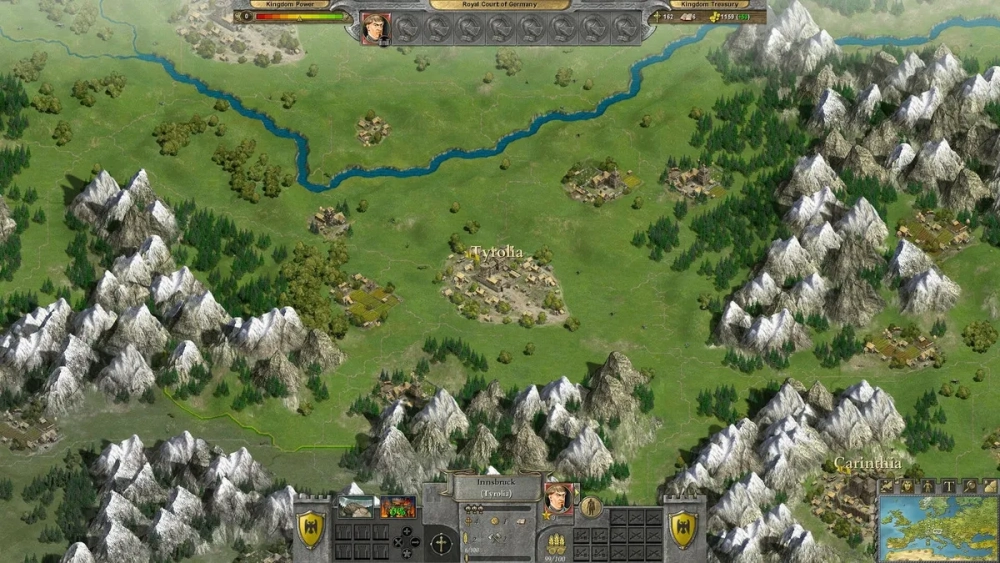 Giao diện Knights of Honor 2 Sovereign cực kỳ chi tiết trên PC
