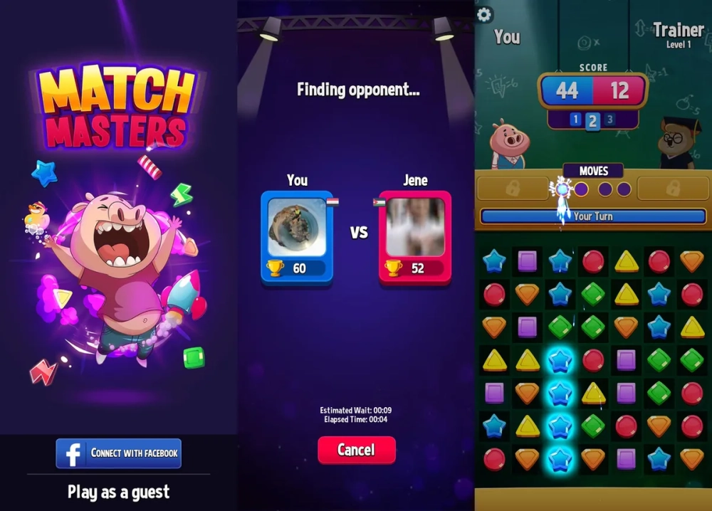 Học cách thắng trong Match Masters tournament để vinh danh trên bảng xếp hạng