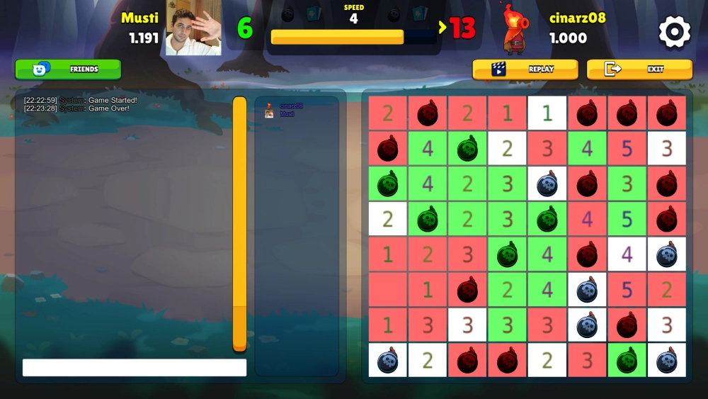 Sơ đồ luật chơi game dò mìn cơ bản và nâng cao cho Pro Player