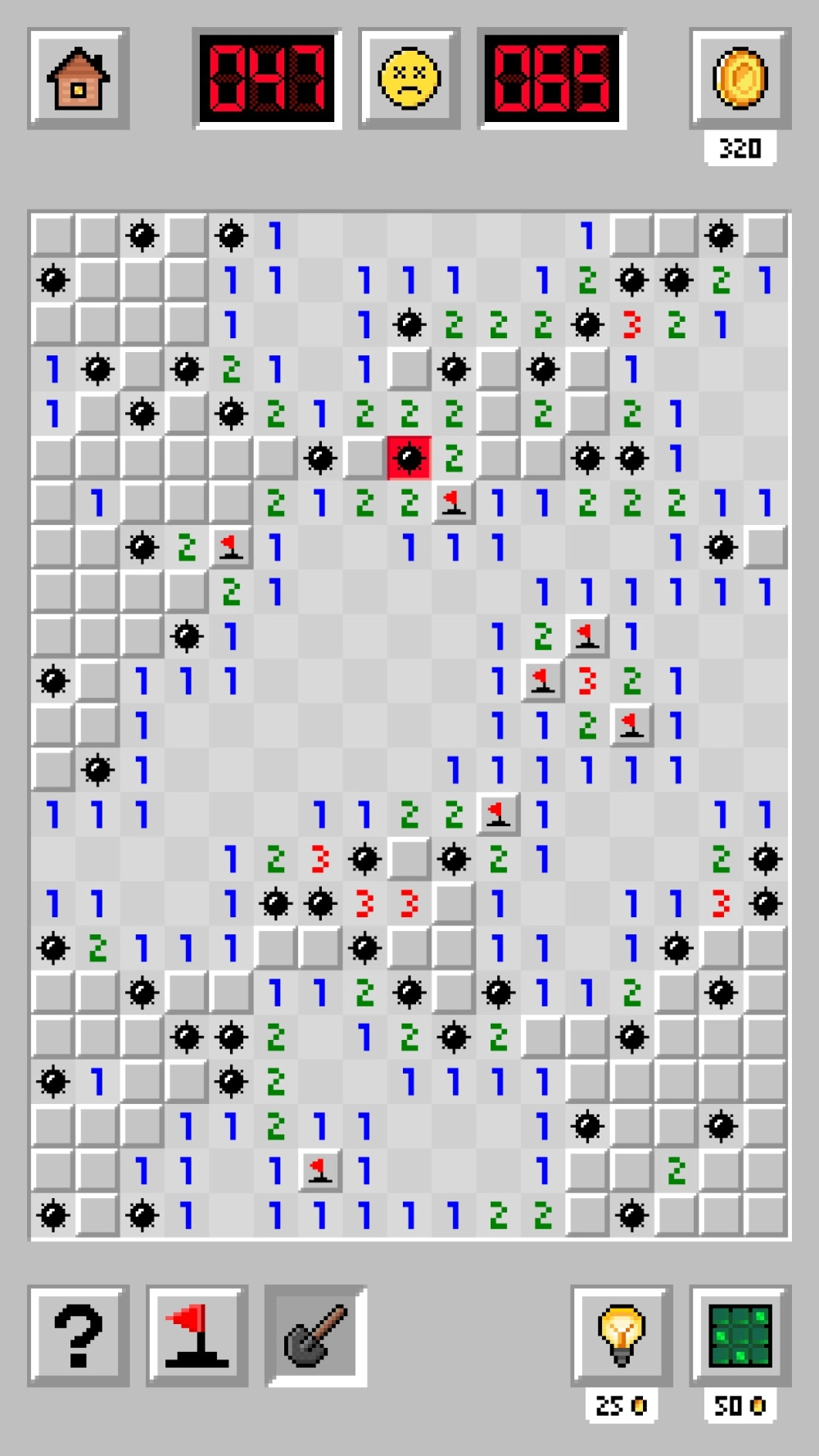 Hướng dẫn chơi dò mìn trên điện thoại mượt mà bằng thao tác vuốt