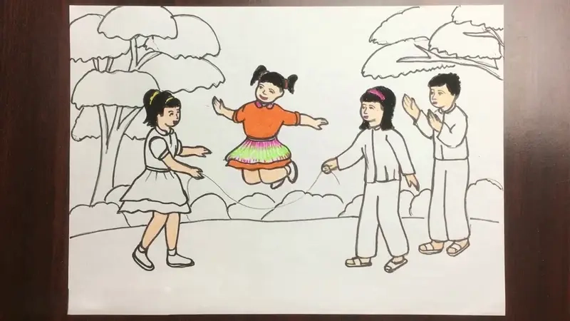 Nhảy dây chun giúp trẻ vận động linh hoạt