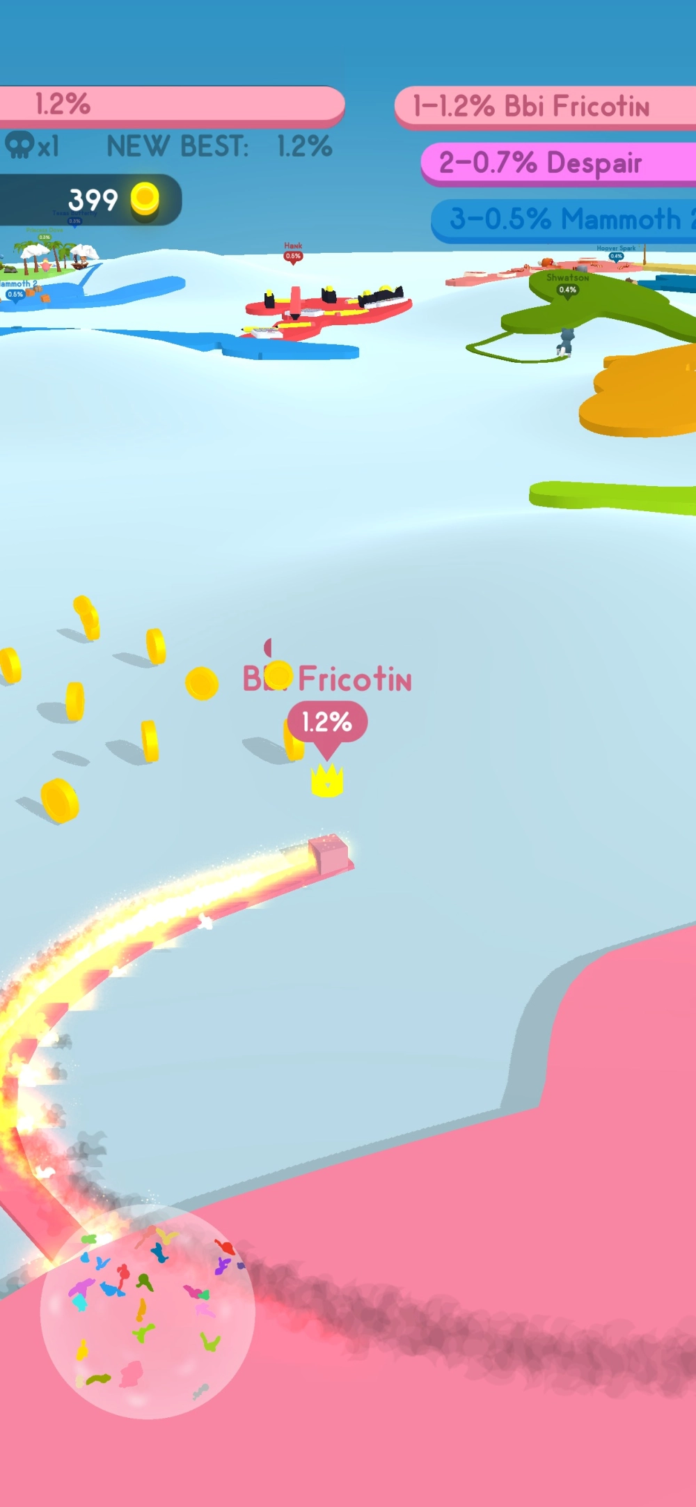 Trận chiến Paper.io World Conflict giữa các quốc gia