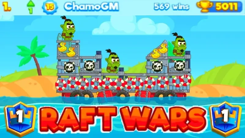 Raft wars cho máy tính bảng màn hình lớn