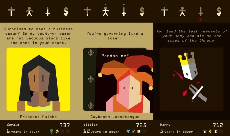 Tích lũy kỹ năng thực tế từ Reigns kinh nghiệm chơi