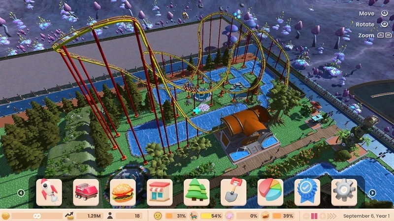 Giải đố thú vị cùng rollercoaster tycoon puzzle
