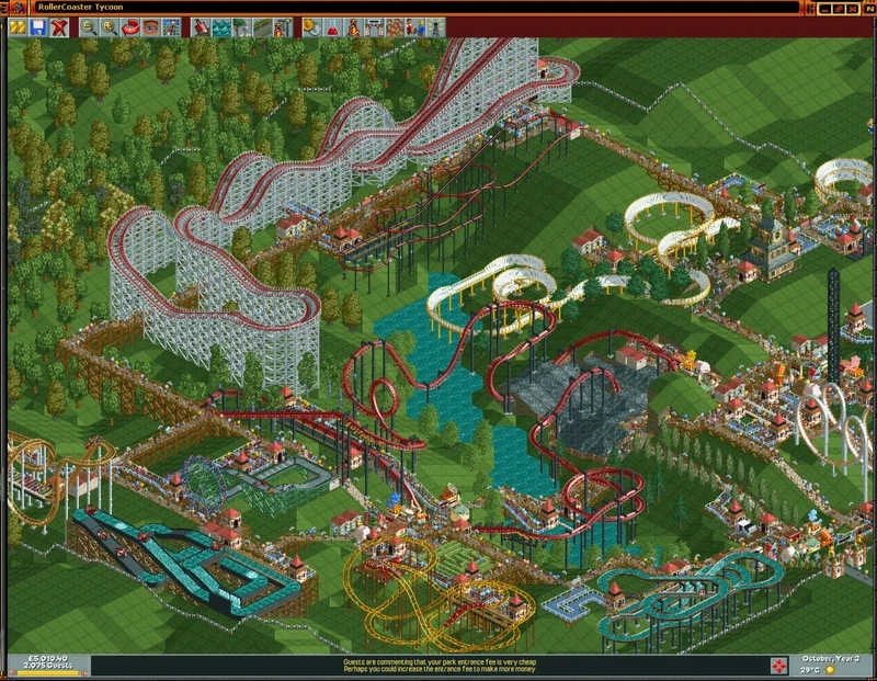 Cách tải và cấu hình chơi RollerCoaster Tycoon