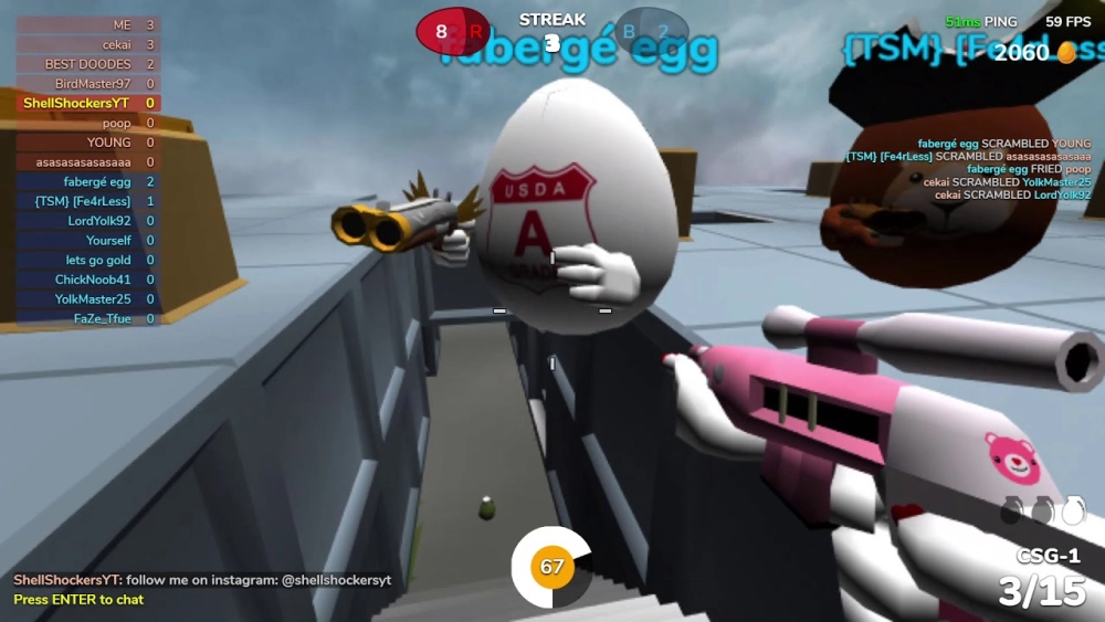 Hướng dẫn cách đổi màu trứng Shell Shockers theo phong cách riêng