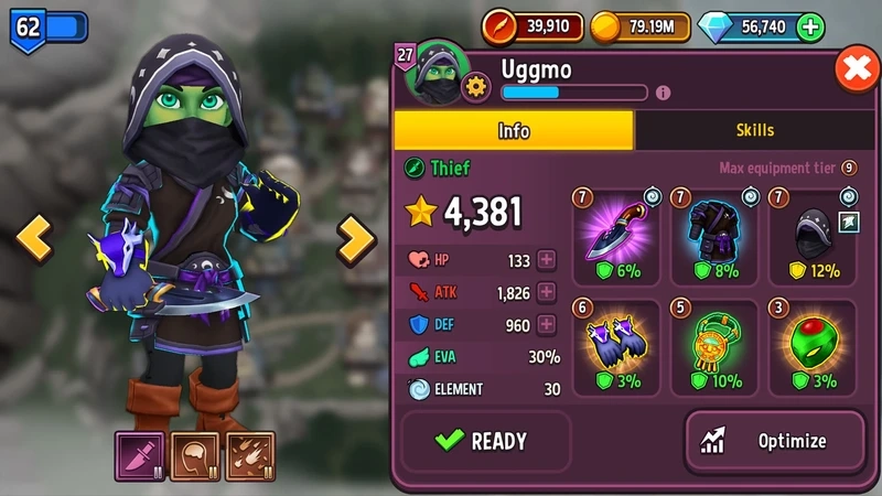 Tạo đồ chất lượng bằng cách chế tạo trang bị trong Shop Titans