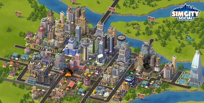 Vận hành ổn định nhờ quản lý điện & nước SimCity