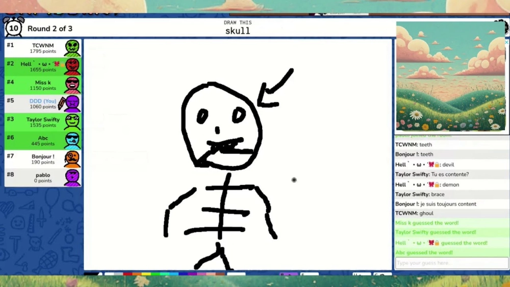  Danh sách từ vựng Skribbl.io hay cho người mới bắt đầu