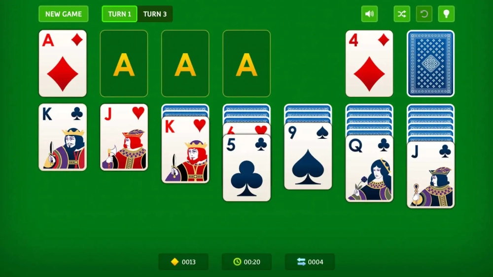 Hoàn thành Solitaire daily challenge để nhận huy chương vàng và điểm thưởng