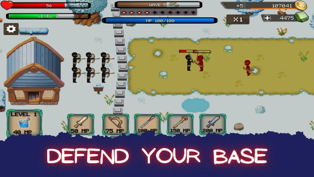 Chiến thuật dàn trận phòng thủ trong game đế chế người que