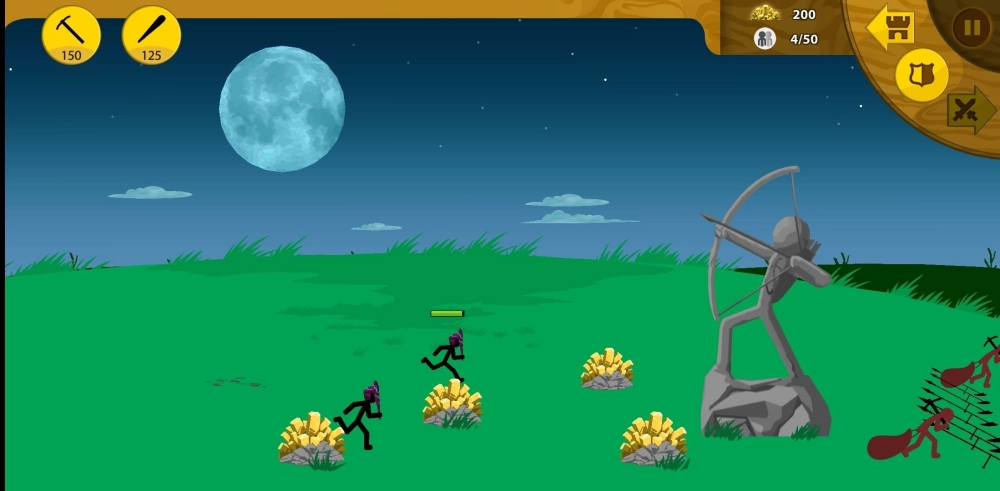 Hiệu ứng kỹ năng của Magikill trong trận chiến Stick War