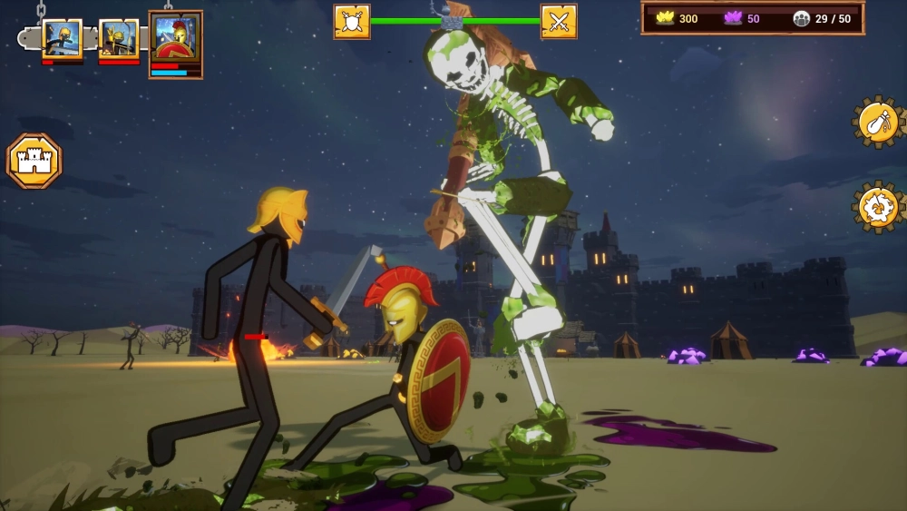 Skin băng giá giúp làm chậm kẻ địch trong Stick War