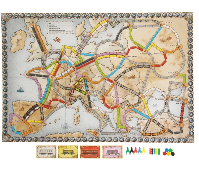 Chơi Ticket to Ride europa vui vẻ