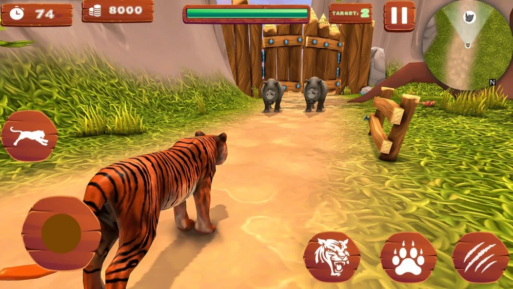 Game giả lập hổ 3D với phong cảnh thiên nhiên hùng vĩ