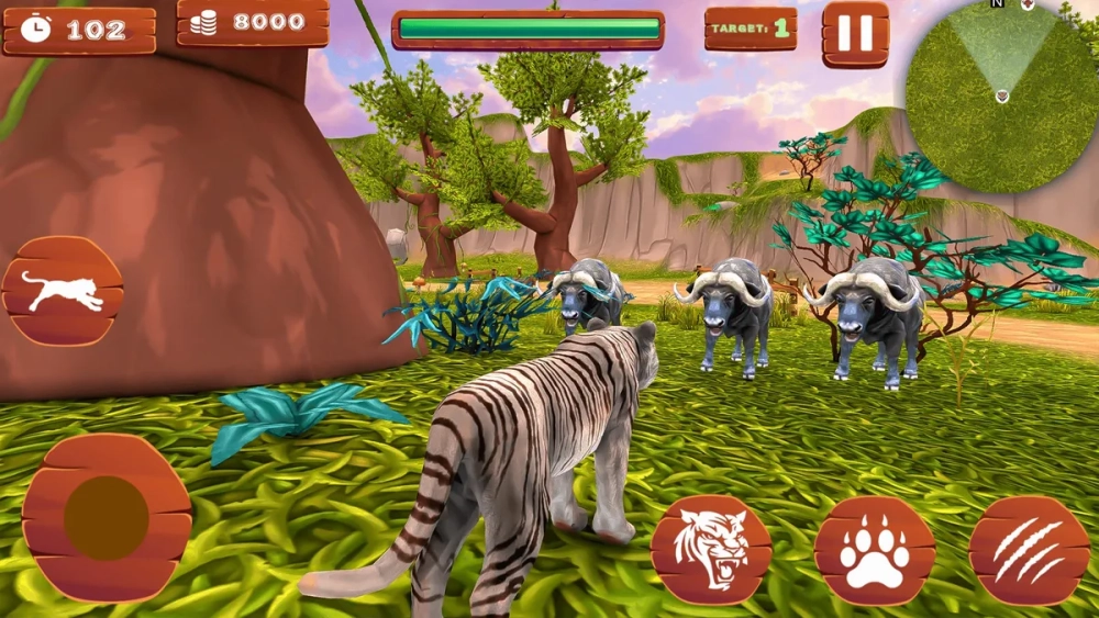 Tiger Simulator 3D Cheats những mẹo nhỏ để tăng cấp nhanh
