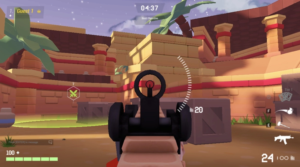 Bản đồ map mới Venge.io Sierra với các tuyến đường di chuyển chiến thuật