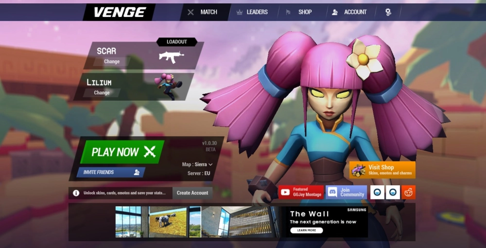 Hướng dẫn dùng thẻ bài Venge.io nâng cấp sát thương chí mạng cho Sniper