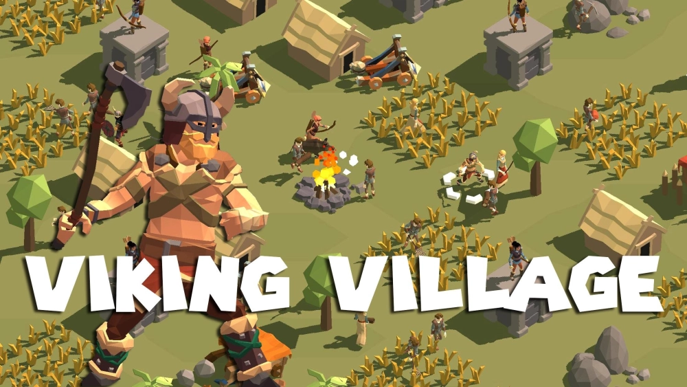 Nhân vật với skin mũ đẹp Vikings Village đang thi triển kỹ năng