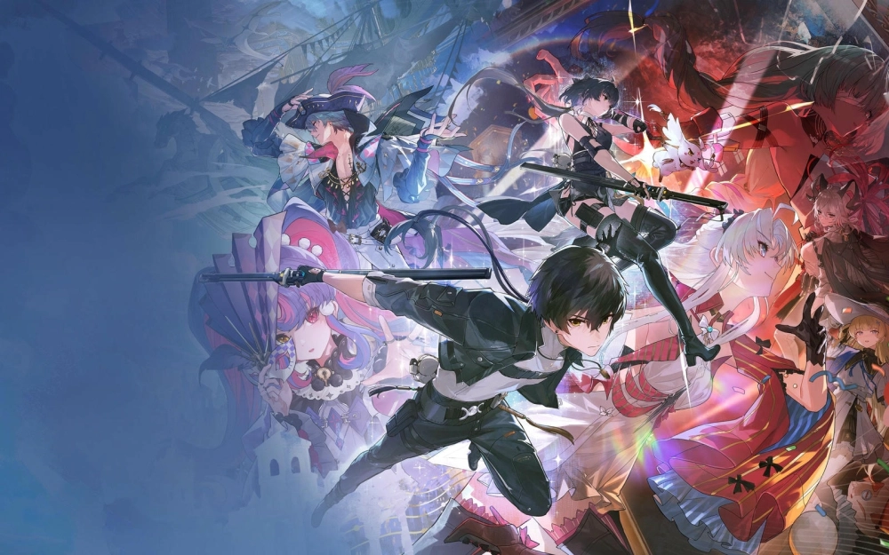 Hình nền Wuthering Waves 4k PC ghi lại khoảnh khắc Rover đối đầu với Boss cấp Overlord  