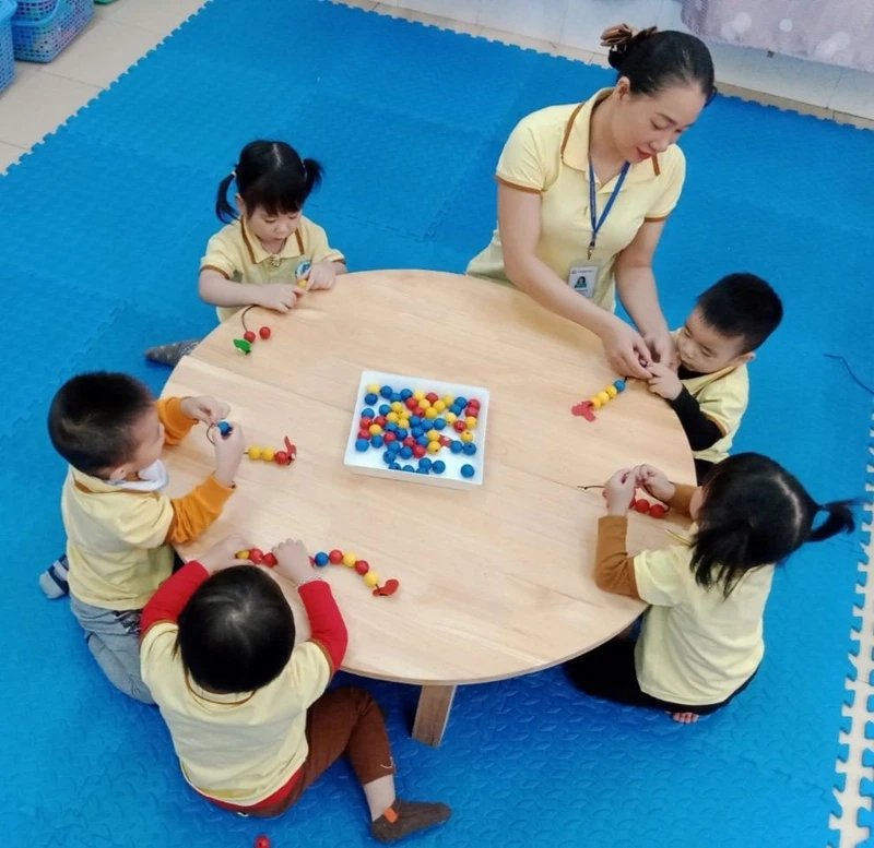 Chuẩn bị trước khi chơi xâu hạt vòng