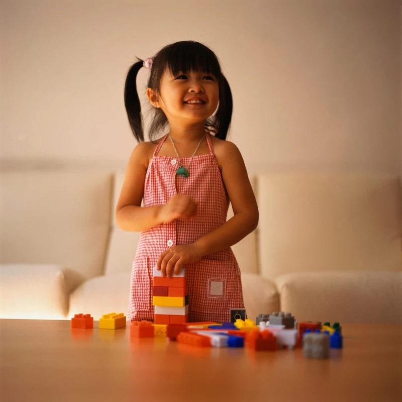 Hoạt động phù hợp lứa tuổi với xếp hình lego mầm non