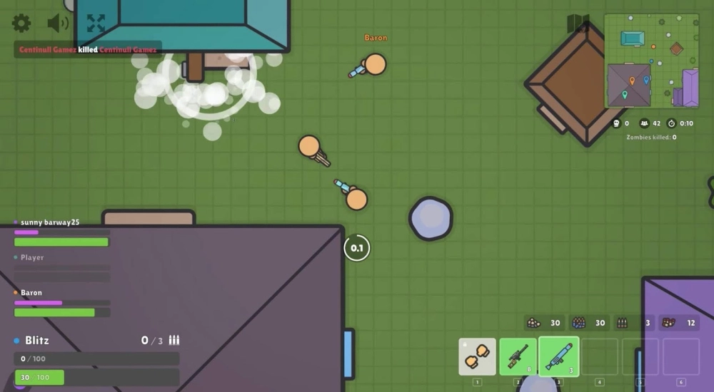  Bảng so sánh chỉ số sát thương các loại súng Zombs Royale