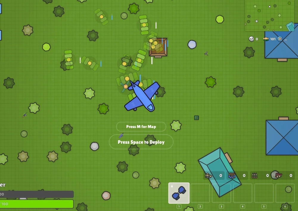 Giao diện màn hình chính khi tải Zombs Royale cho PC bản mới nhất