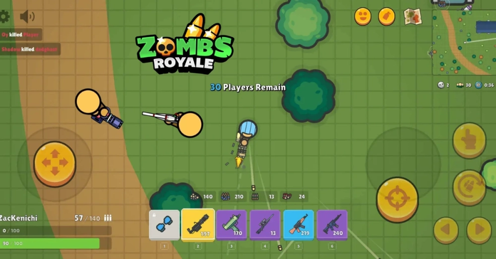  Giao diện sảnh chờ Zombs Royale đầy đủ tính năng cho game thủ