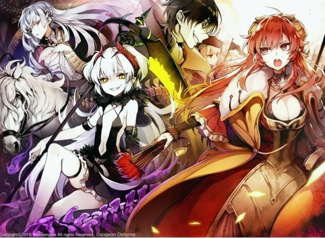 Artwork chủ đề Dungeon Defense Light Novel
