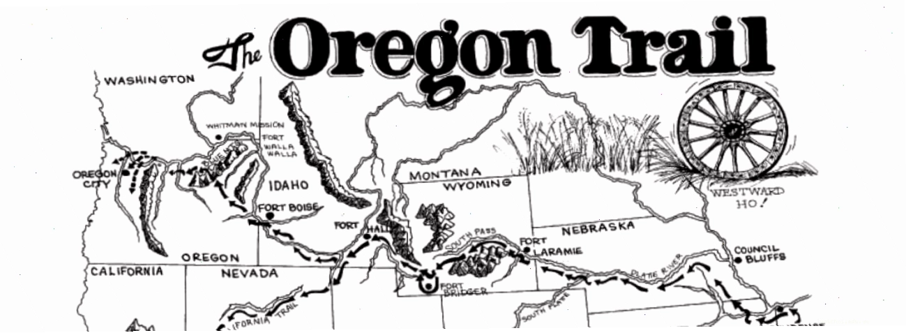 Bản đồ đường mòn Oregon Trail