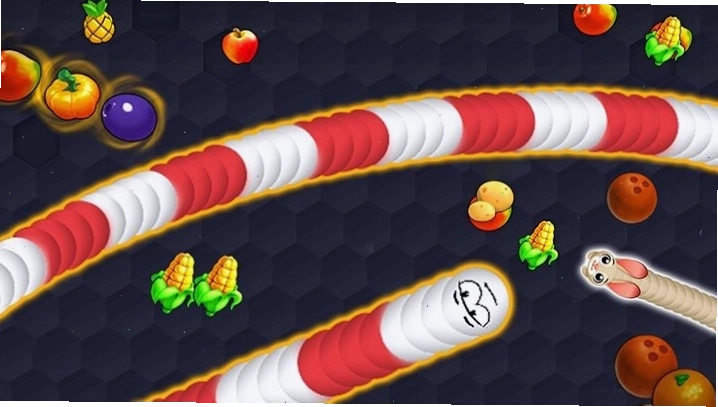 Bảng xếp hạng trong trò chơi Snake Lite hiển thị tên người chơi