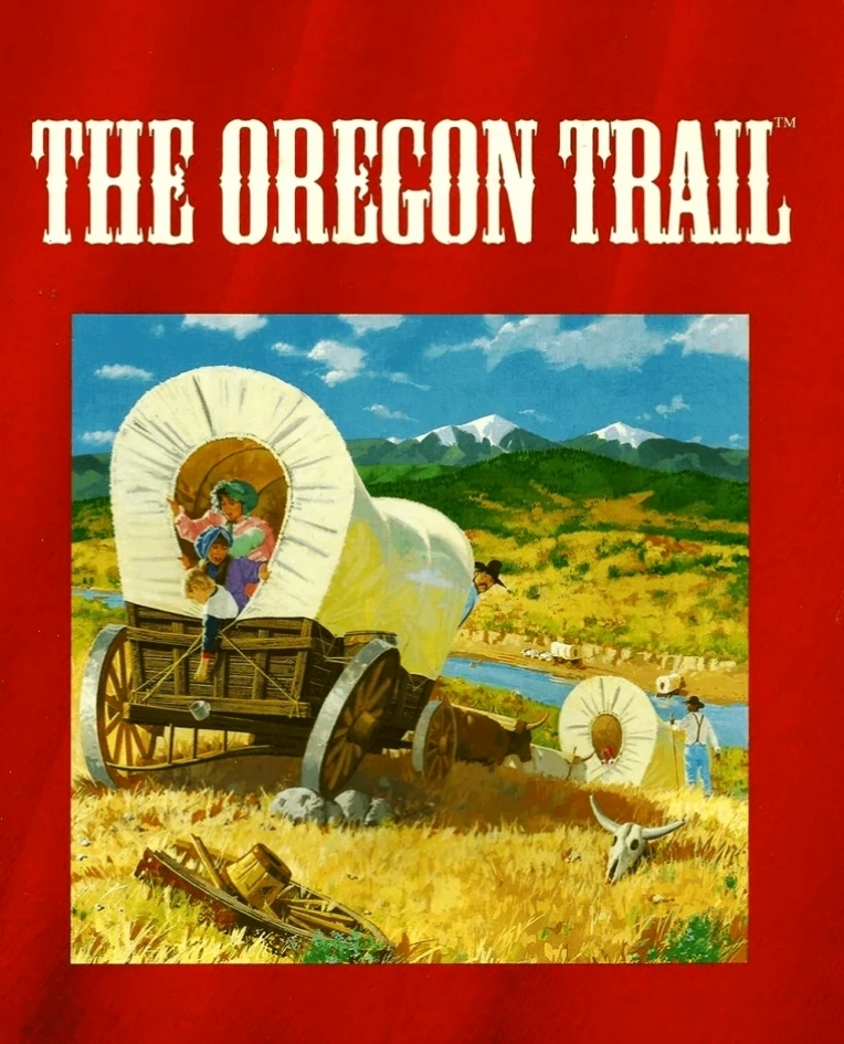 Bìa game The Oregon Trail phiên bản đồ họa đặc sắc