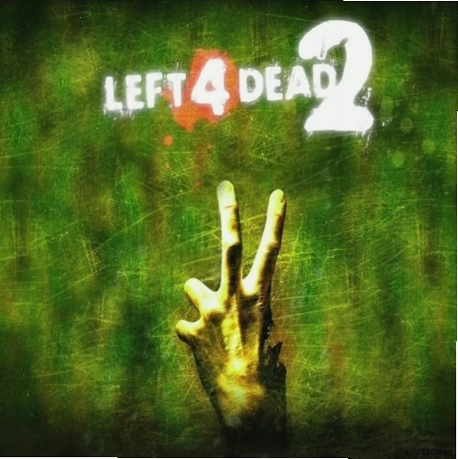 Bốn người sống sót đối mặt với đám zombie đông đảo trong Left 4 Dead 2