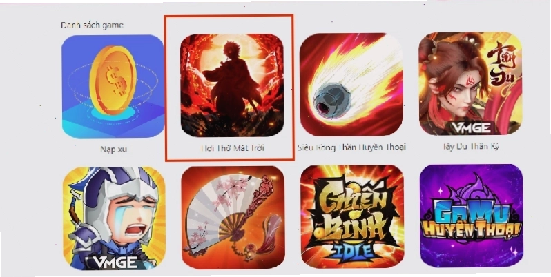 Bước 1: Truy cập web nạp thẻ và đăng nhập tài khoản VMGE Game