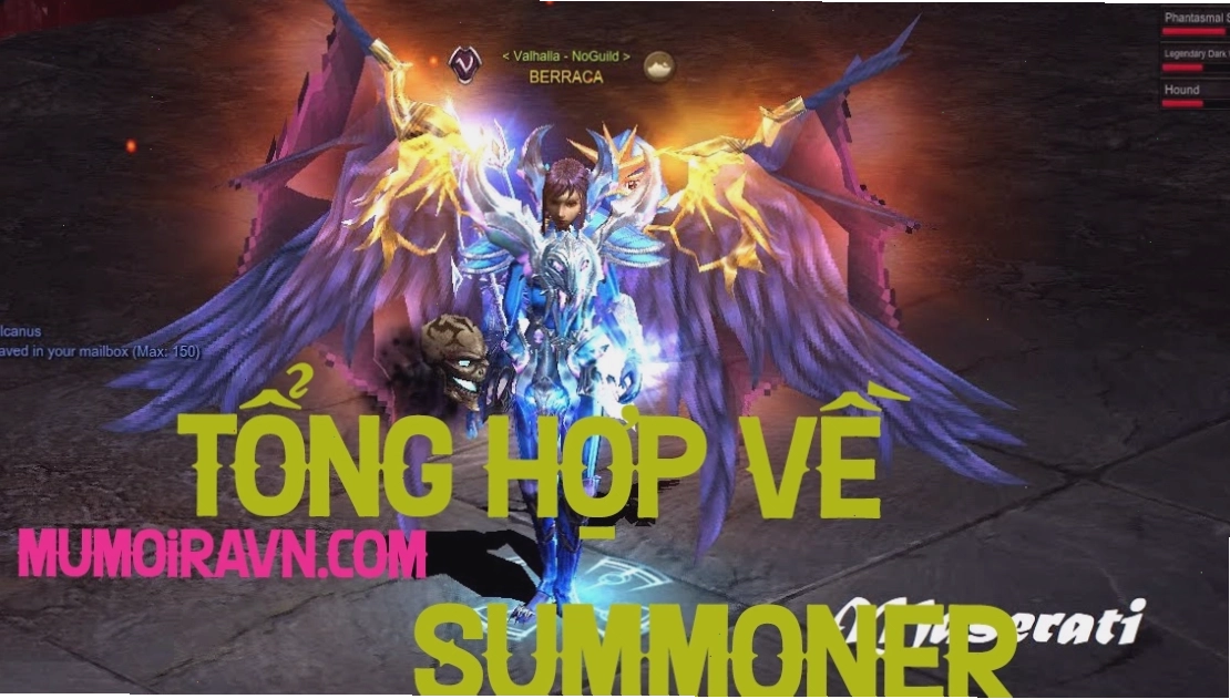 Cách chơi và cộng điểm cho nhân vật Summoner (Thuật sĩ) trong MU Online