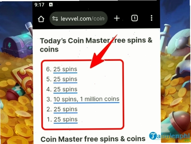 Cách nhận link 1000 spin Coin Master miễn phí hiệu quả